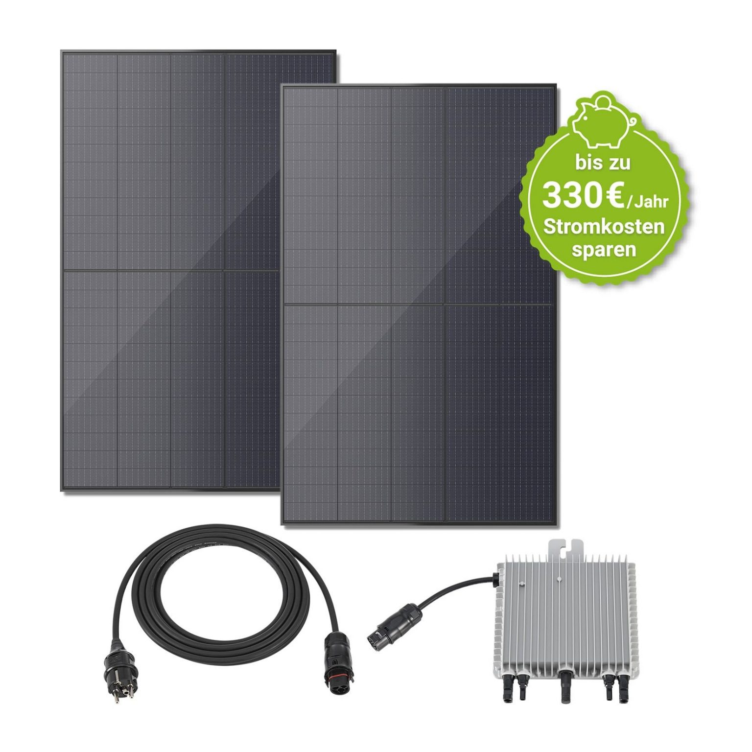 Juskys Balkonkraftwerk 600W Solaranlage Komplettset Photovoltaik