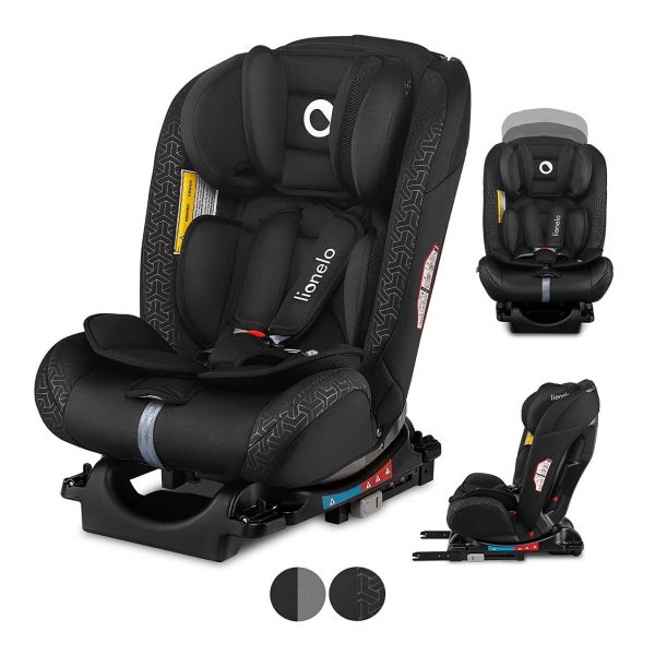 Lionelo Sander Kindersitz Autositz SCHWARZ ISOFIX 0-36 kg - Drehsitz