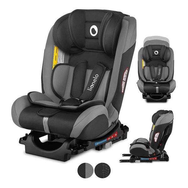 Lionelo Sander Kindersitz Autositz GRAU ISOFIX 0-36 kg - Drehsitz