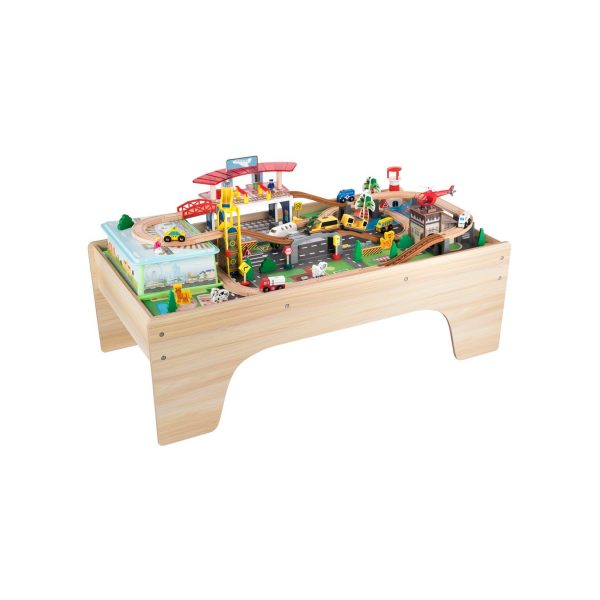 Coemo Spieltisch Felix Holz 100tlg. Holzeisenbahn