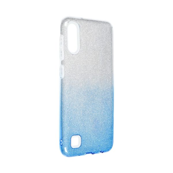 Handyhülle für Samsung Galaxy A10 Schutzcase Cover Bumper Schale Glitzer Blau