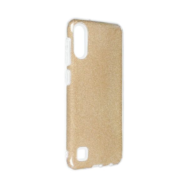 Handyhülle für Samsung Galaxy A10 Schutzcase Cover Bumper Schale Glitzer Gold