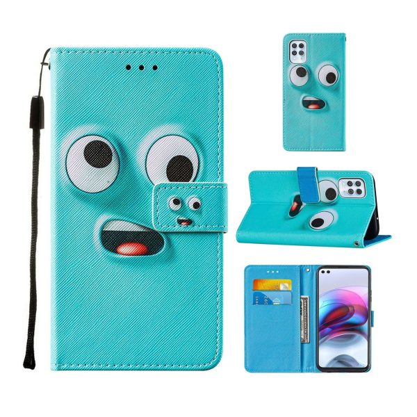 Handyhülle für Motorola Moto G100 Schutztasche Wallet Cover 360 Case Etuis Blau