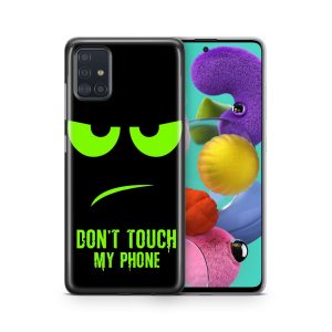 Schutzhülle für Samsung Galaxy S21 Plus Motiv Handy Hülle Silikon Case Cover Neu... Dont Touch My Phone Grün