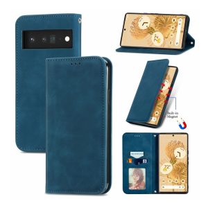 Handyhülle für Google Pixel 6 Pro Schutztasche Wallet Schutzcover Case Etuis Neu... Blau