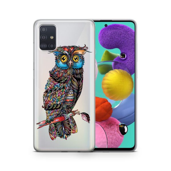 Schutzhülle für Wiko Y60 Motiv Handy Hülle Silikon Tasche Case Cover Bumper Neu... Eule