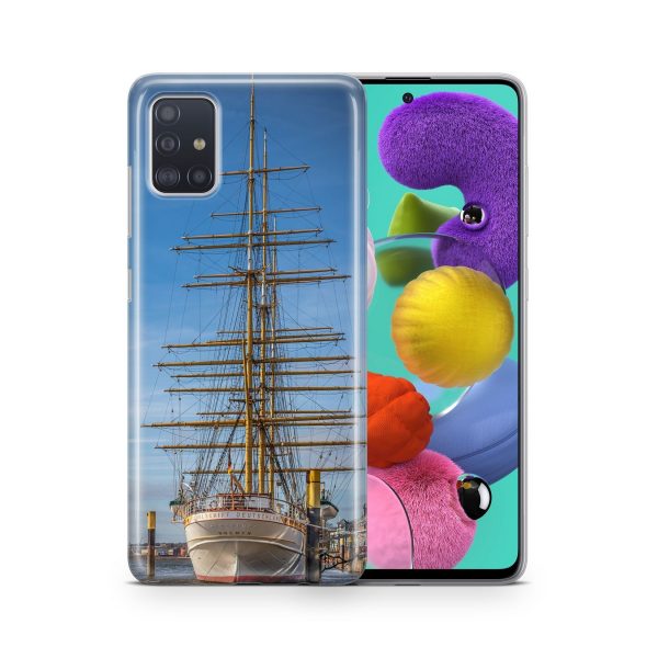 Schutzhülle für Wiko Y60 Motiv Handy Hülle Silikon Tasche Case Cover Bumper Neu... Segelboot