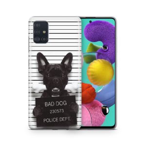 Schutzhülle für Wiko Y80 Motiv Handy Hülle Silikon Tasche Case Cover Bumper Neu... Bad Dog Bulldogge