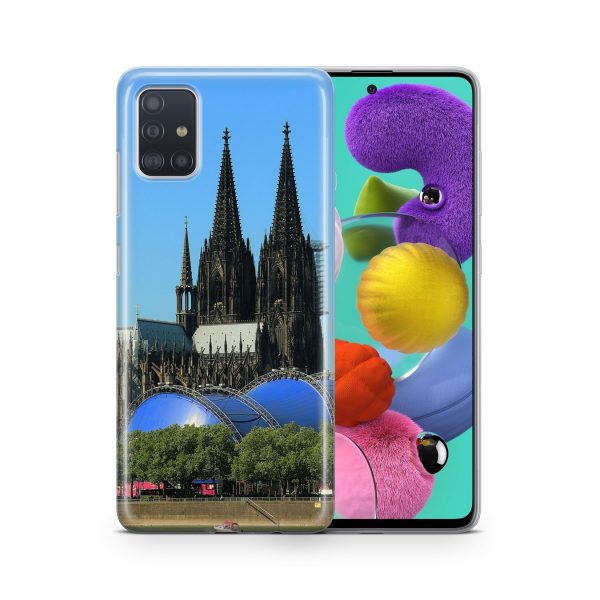 Schutzhülle für Wiko Y80 Motiv Handy Hülle Silikon Tasche Case Cover Bumper Neu... Kölner Dom