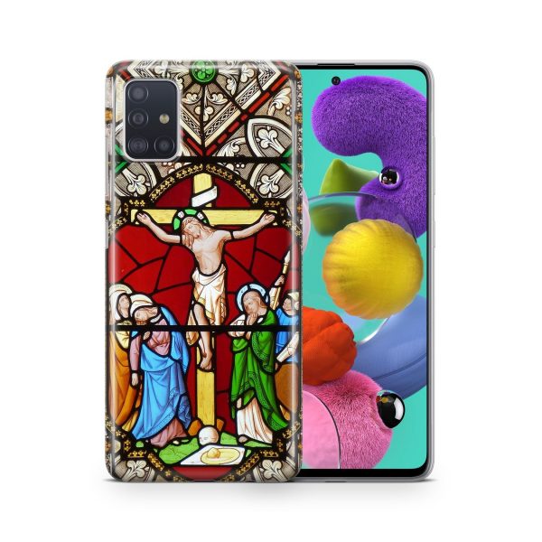 Schutzhülle für Samsung Galaxy A03S Motiv Handy Hülle Silikon Tasche Case Cover... Kreuzigung