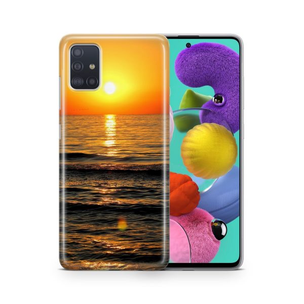 Schutzhülle für Samsung Galaxy A03S Motiv Handy Hülle Silikon Tasche Case Cover... Sonnenuntergang