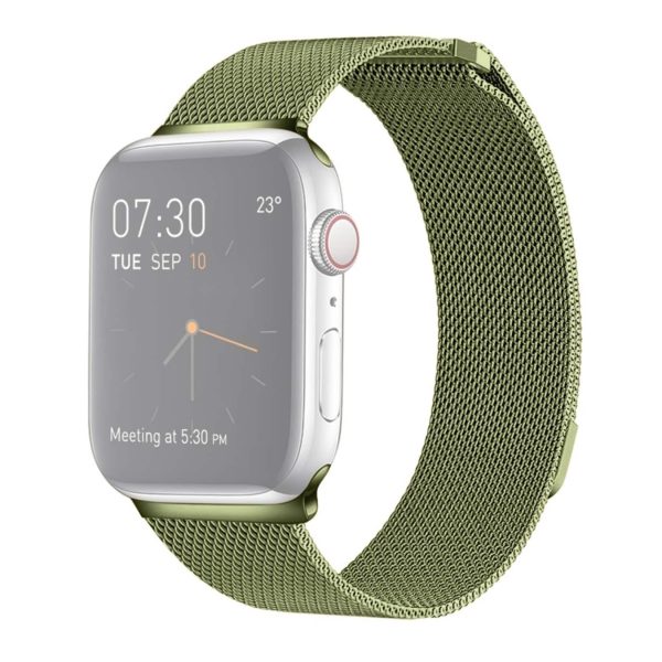 Sport Ersatz Armband für Apple Watch Series 1–7 / 38–41 mm Edelstahl Band Loop... Armeegrün