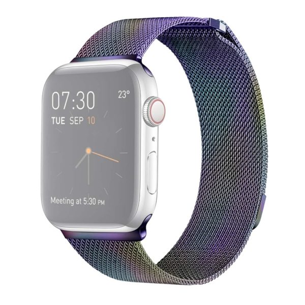 Sport Ersatz Armband für Apple Watch Series 1–7 / 38–41 mm Edelstahl Band Loop... Bunt