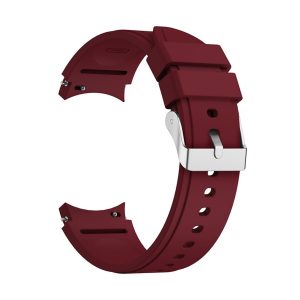 Sport Ersatz Armband für Samsung Galaxy Watch 4 Classic 42 mm Silikon Band Loop... Wein Rot