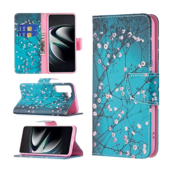 Handyhülle für Samsung Galaxy S22 Plus 5G Schutztasche Cover 360 Case Hülle Etui... Pflaumenblüte