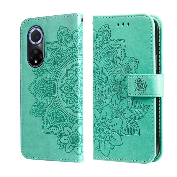 Handyhülle für Honor 50 Schutztasche Wallet Cover 360 Case Hülle Etuis Tasche... Grün