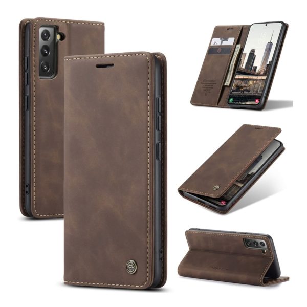 Handyhülle für Samsung Galaxy S22 Plus 5G Schutztasche Cover 360 Case Hülle Etui... Kaffee