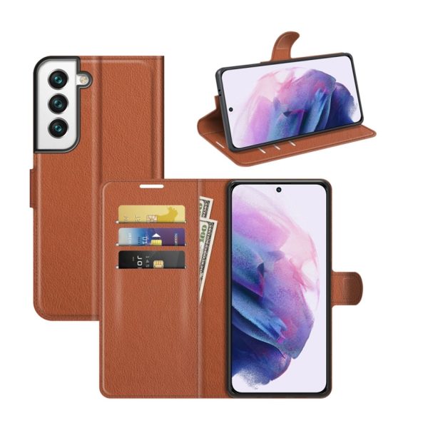 Handyhülle für Samsung Galaxy S22 Plus 5G Schutztasche Cover 360 Case Hülle Etui... Braun