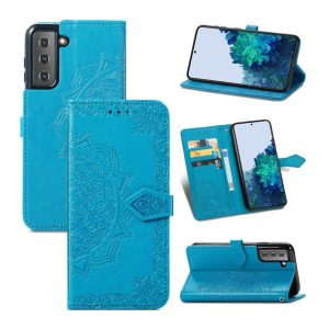 Handyhülle für Samsung Galaxy S22 5G Schutztasche Wallet Cover 360 Case Hülle... Blau