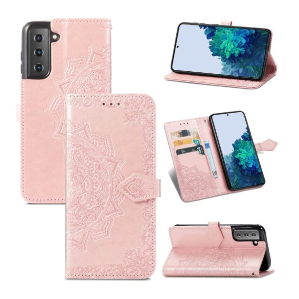 Handyhülle für Samsung Galaxy S22 5G Schutztasche Wallet Cover 360 Case Hülle... Rose Gold