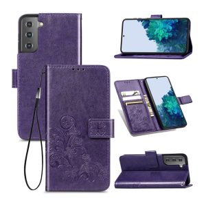 Handyhülle für Samsung Galaxy S22 5G Schutztasche Wallet Cover 360 Case Hülle... Violett