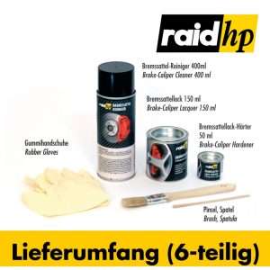 raid hp Bremssattellack (6-teilig) anthrazit