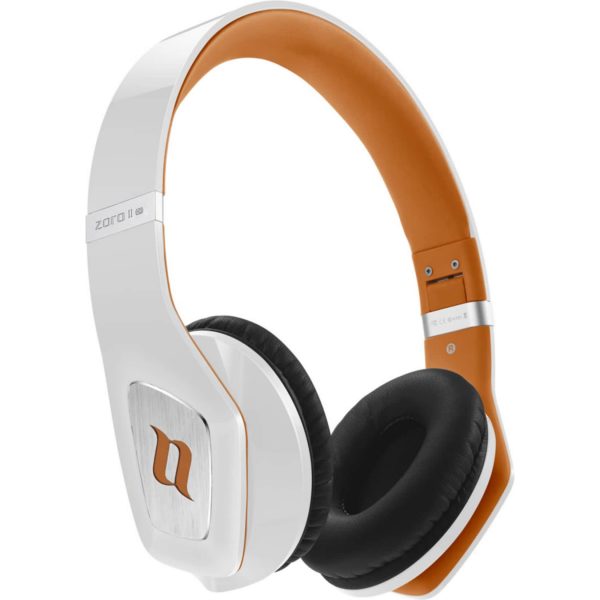 Noontec Zoro II HD On-Ear Kopfhörer weiß/orange