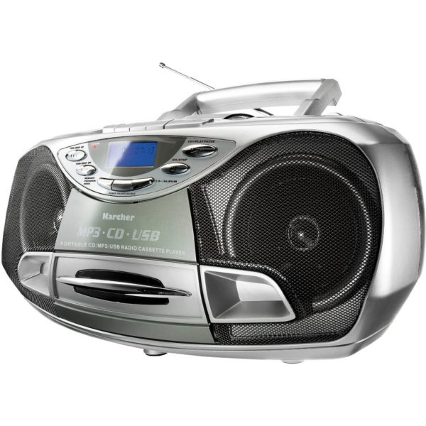 Karcher RR510N tragbares Stereo-CD-Radio - silber