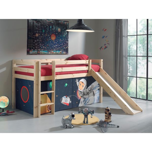 Vipack Furniture Spielbett Spaceman mit Rutsche