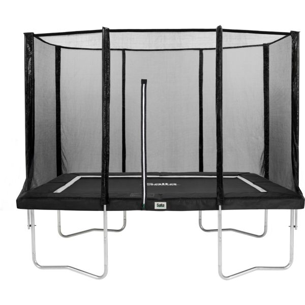 Salta Trampoline - Combo - rechteckig 153x214cm - Trampoline mit Sicherheitsnetz - Schutzrand Farbe: schwarz