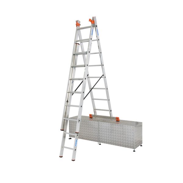 Krause "Tribilo"Vielzweckleiter mit Treppe - 3 x 8 Sprossen