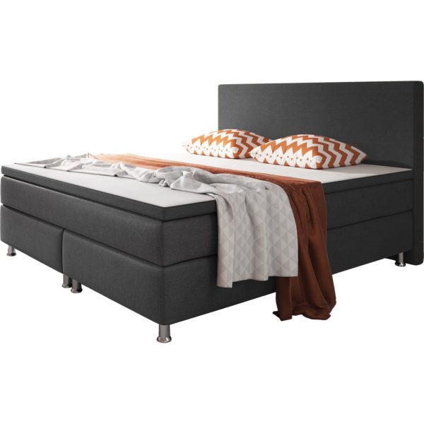 Boxspringbett Berlin 180x200 anthrazit