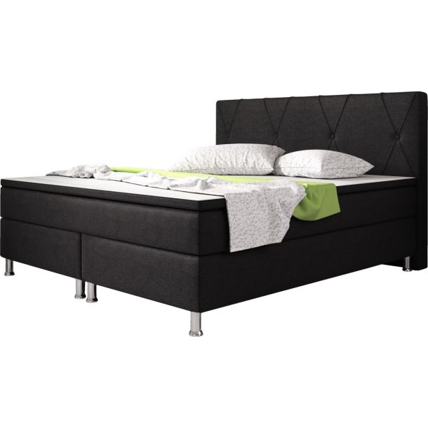 Boxspringbett Boston 180x200 cm schwarz