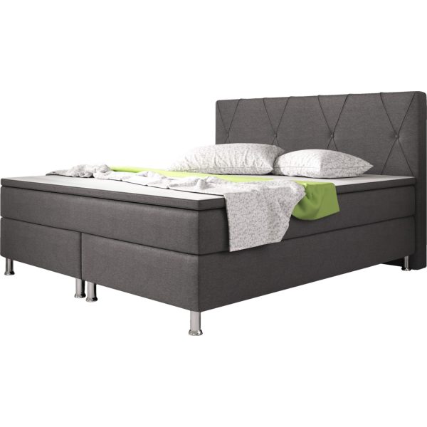 Boxspringbett Boston 180x200 cm anthrazit