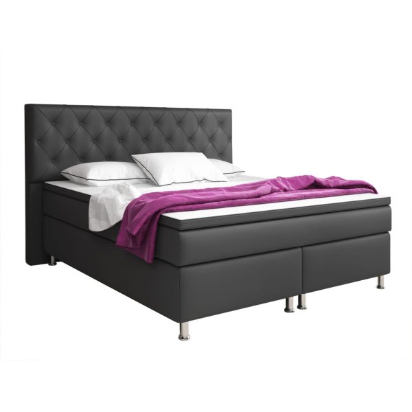 Boxspringbett Turin 180x200 cm anthrazit