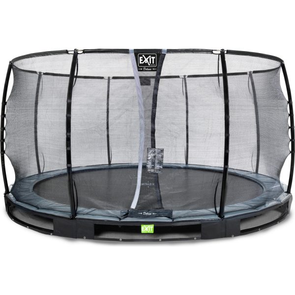 EXIT Elegant Ground Premium 427 (14ft) + Sicherheitsnetz Deluxe Rund schwarz