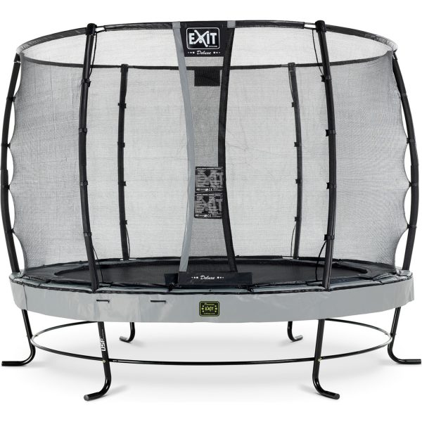 EXIT Elegant Premium 305 (10ft) + Sicherheitsnetz Deluxe RUND grau