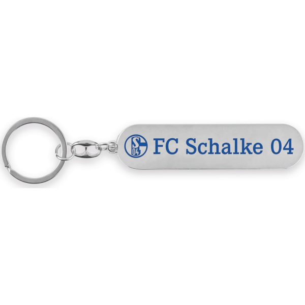 S04 Schlüsselanhänger silber mit Logo