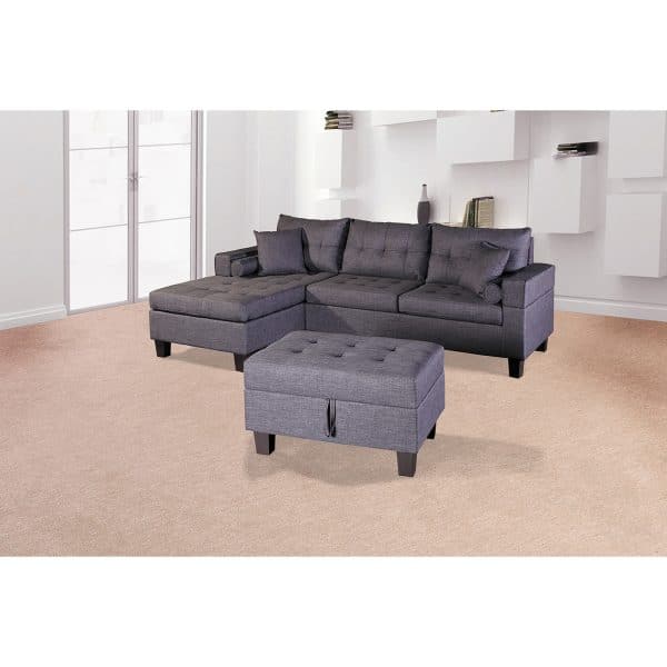 Home Deluxe Polsterecke Rom Sofa rechts