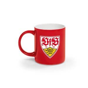 VFB Kaffeebecher 350ml rot/weiß/grün mit Logo