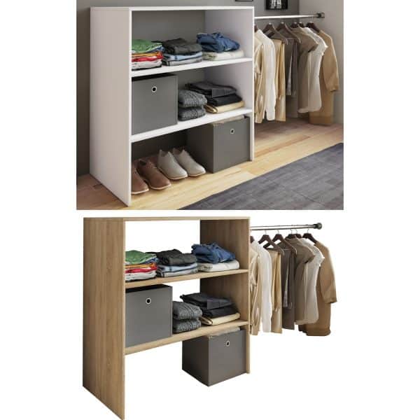 VCM Kleiderschrank Wandständer Begehbarer Schrank Kleider Regal Garderobe "Dacho"