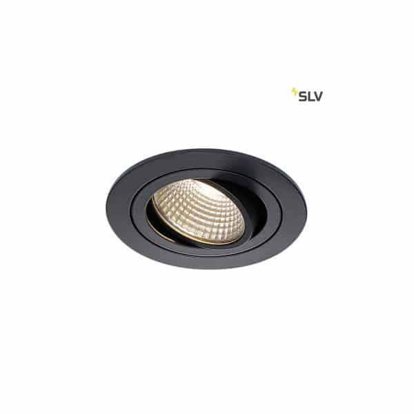 SLV New Tria DL Round Set Downlight Schwarz 6W 38°