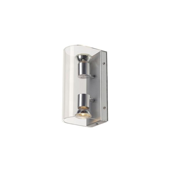 SLV Retrosix GU10 Wall Up-Down Wandleuchte klar GU10 max 2x50W