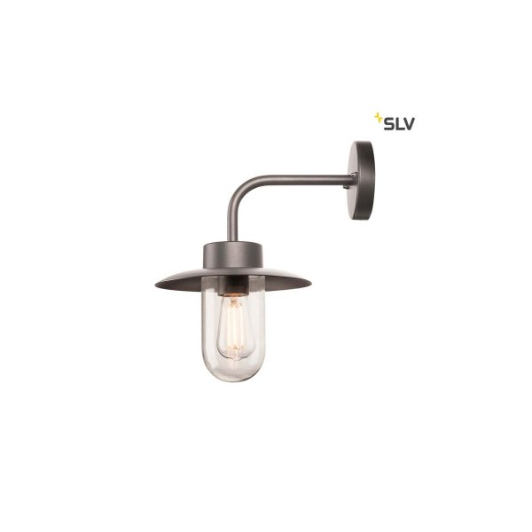 SLV Molat E27 Outdoor Wandleuchte Anthrazit IP44