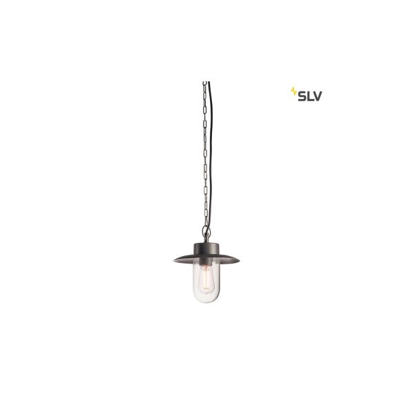 SLV Molat E27 Outdoor Pendelleuchte Anthrazit IP44