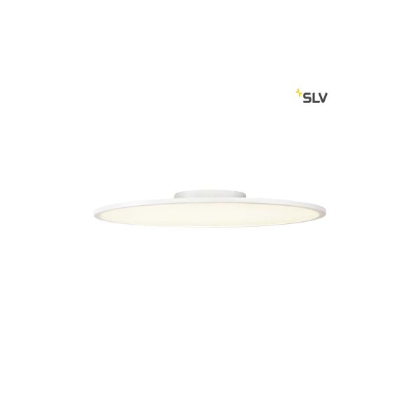 SLV Panel 60 Rund LED Deckenaufbauleuchte Weiß 4000K