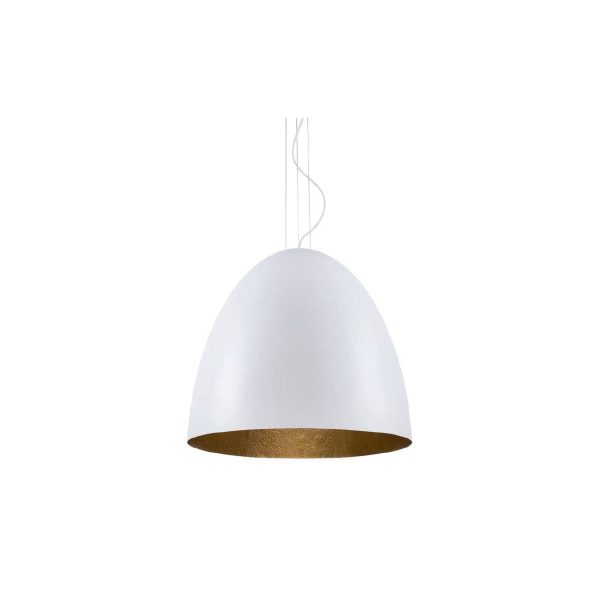 Licht-Trend Pendelleuchte Egg L Ø 55cm Weiß