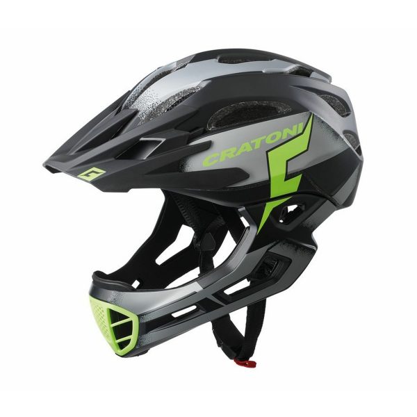 MTB Fahrradhelm C-Maniac Pro schwarz/lime matt