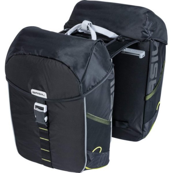 Doppelpacktasche "Miles MIK" - schwarz/lime