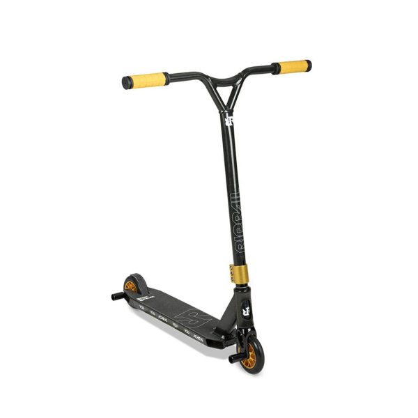 RipRail SemiPro 1 Roller Stunt Scooter Stunt Roller Tretroller Kinderroller Cityroller Skater Roller Freestyle für Tricks Kickscooter... schwarz/gold